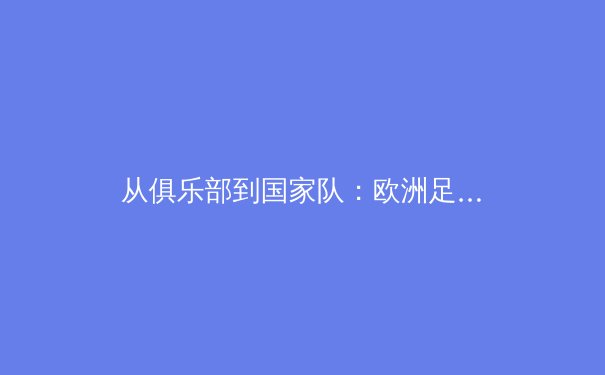 从俱乐部到国家队：欧洲足球豪门如何平衡球员的双重消耗危机 - 4